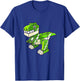 Dinosaur T Rex Master Builder Building Blocks Boys Kids T-Shirt - T-Shirt | Royal