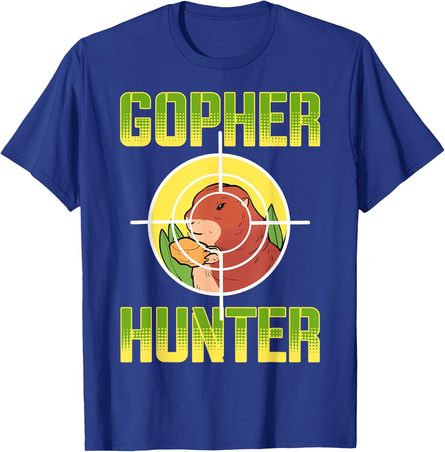 Gopher, Landscaping Gopher Hunter T-Shirt - T-Shirt | Royal
