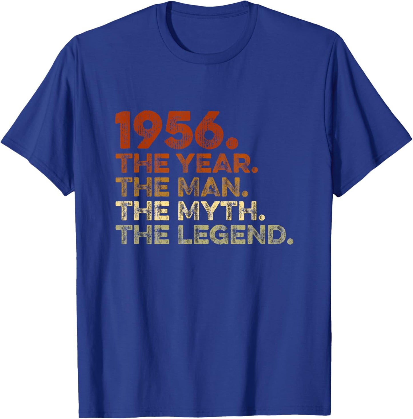 Special Birthday Gift Vintage 1956. Year Man Myth Legend T-Shirt - T-Shirt | Royal