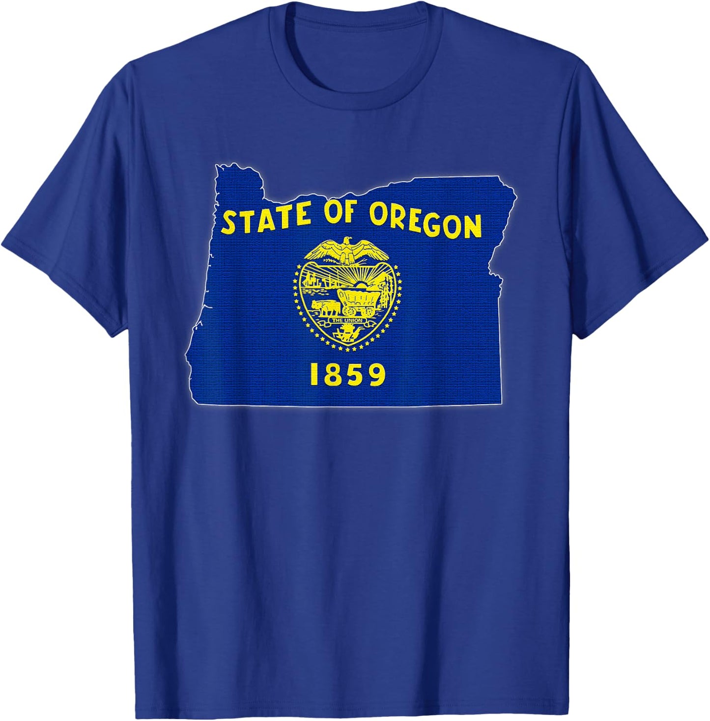 OREGON STATE MAP OREGON OR Flag Roots Men Women Gift T-Shirt - T-Shirt | Royal