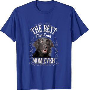 Best Flat Coat Mom Ever Flat Coated Retriever Gifts Vintage T-Shirt - T-Shirt | Royal