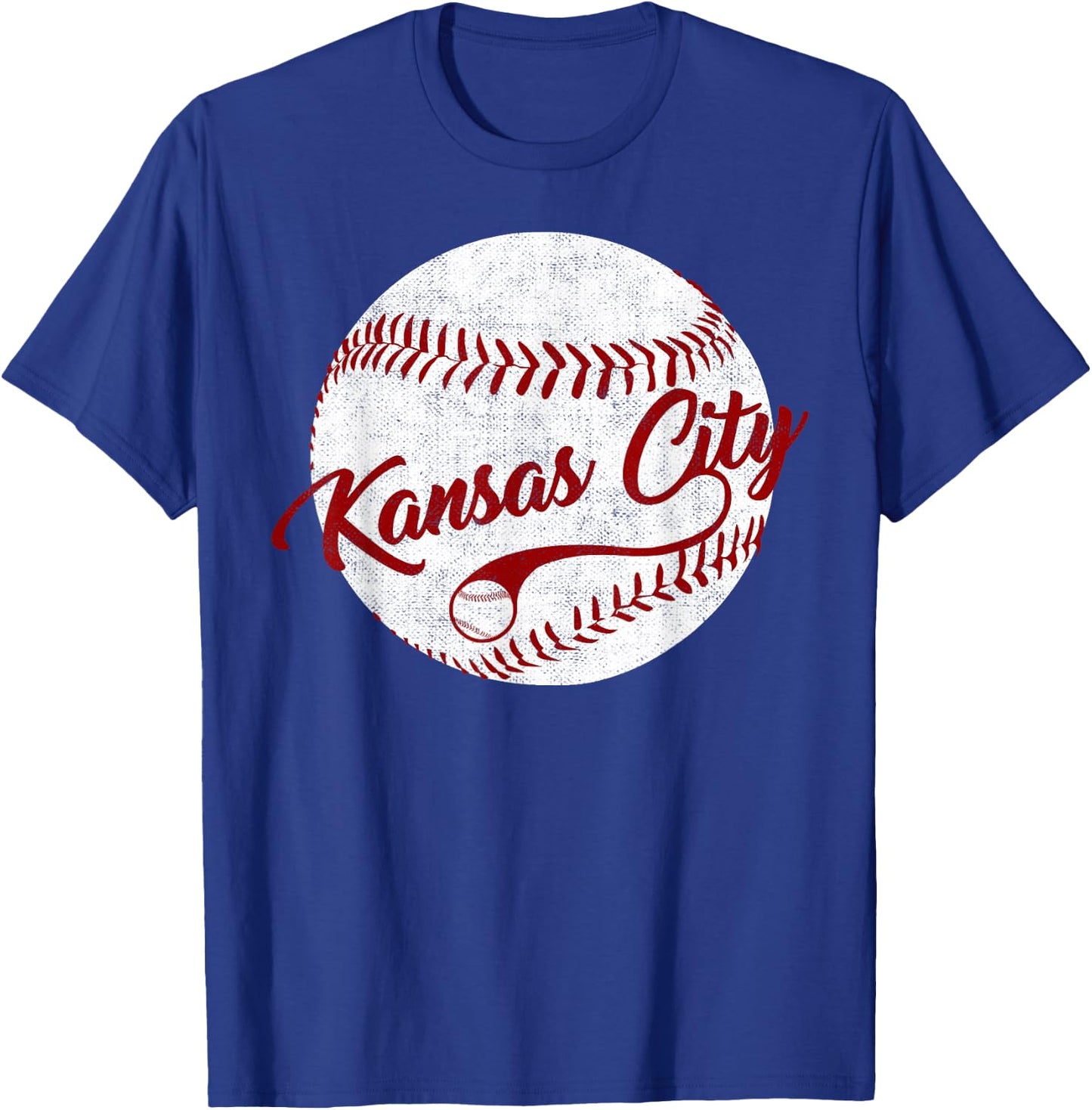 Baseball Kansas City Love Blue Color Royal, National Pastime T-Shirt - T-Shirt | Royal