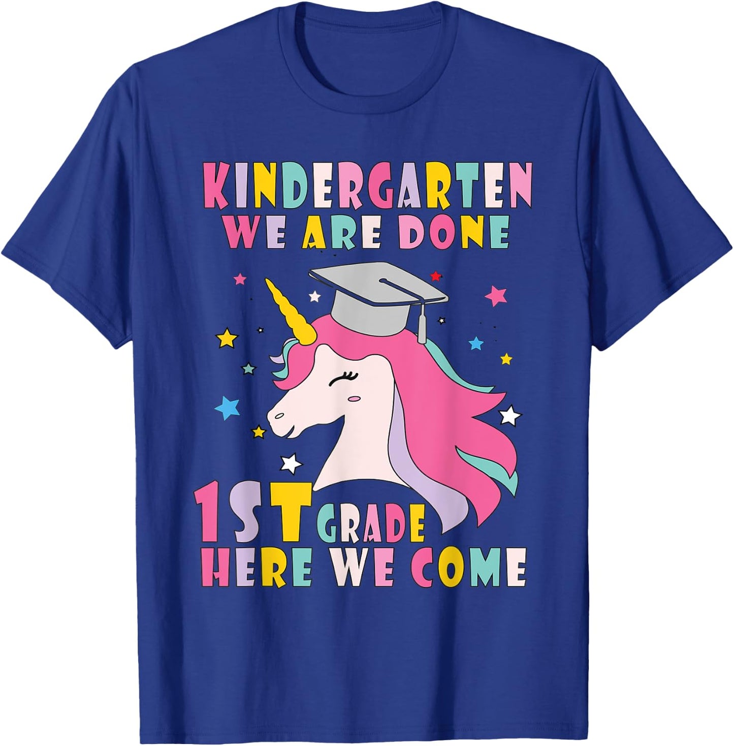 Kindergarten Graduation Magical Unicorn T-Shirt - T-Shirt | Royal