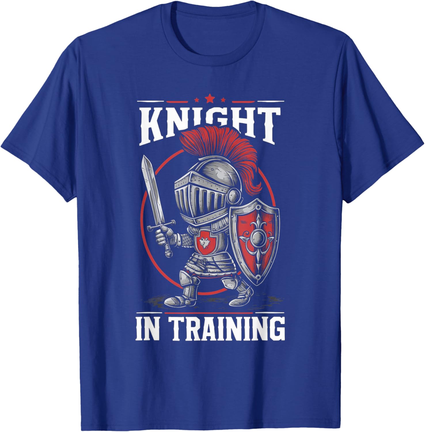 Kids Medieval Festival Boys Girls Men Women Knight in Training Funny Kids Knights Lover T-Shirt - T-Shirt | Royal