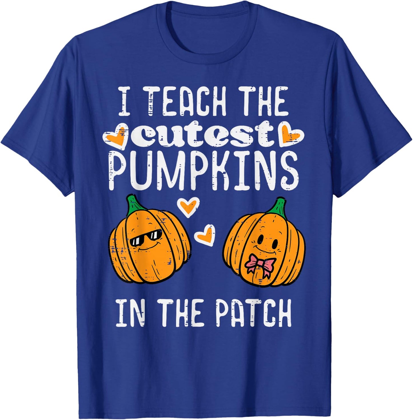 Teach Cutest Pumpkins Patch Halloween Teacher Costume Women T-Shirt - T-Shirt | Royal