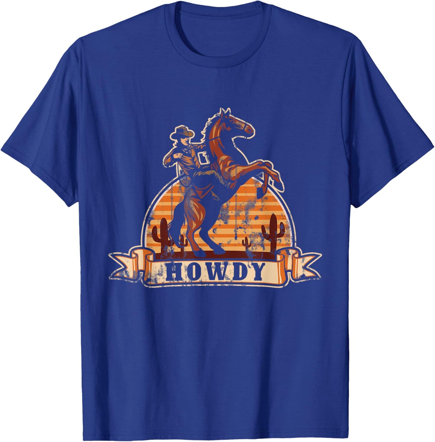 Howdy Cowboy T-Shirt - T-Shirt | Royal