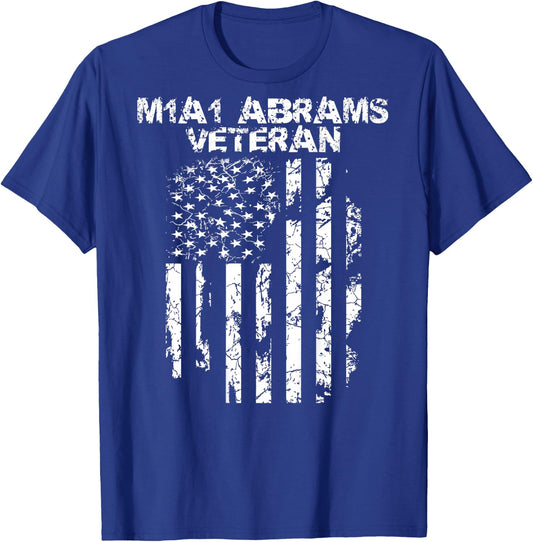 M1A1 Abrams Tank Veteran T-Shirt - T-Shirt | Royal