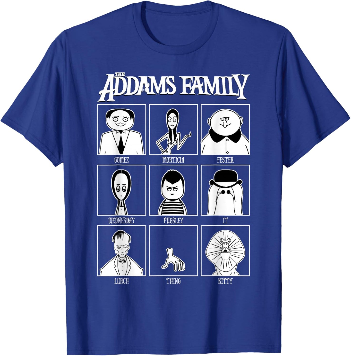 The Addams Family Yearbook T-Shirt - T-Shirt | Royal