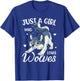 Just A Girl Who Loves Wolves Wolf Lover Women T-Shirt - T-Shirt | Royal