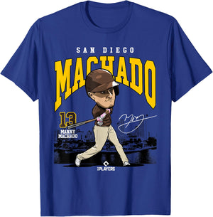 Manny Machado | San Diego Baseball MLB Players | MLBMAC4057 T-Shirt - T-Shirt | Royal