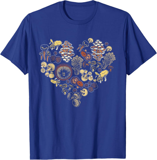 Mushroom Shirt Hunting Foraging Design Fungi Mushroom Hunter T-Shirt - T-Shirt | Royal