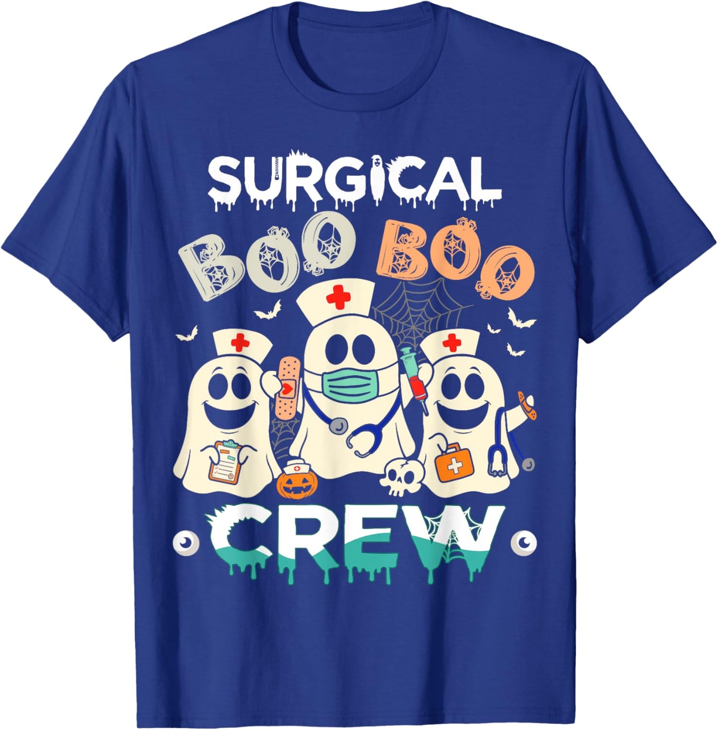 Surgical Boo Crew Ghost Surgery Nurse Halloween Women T-Shirt - T-Shirt | Royal
