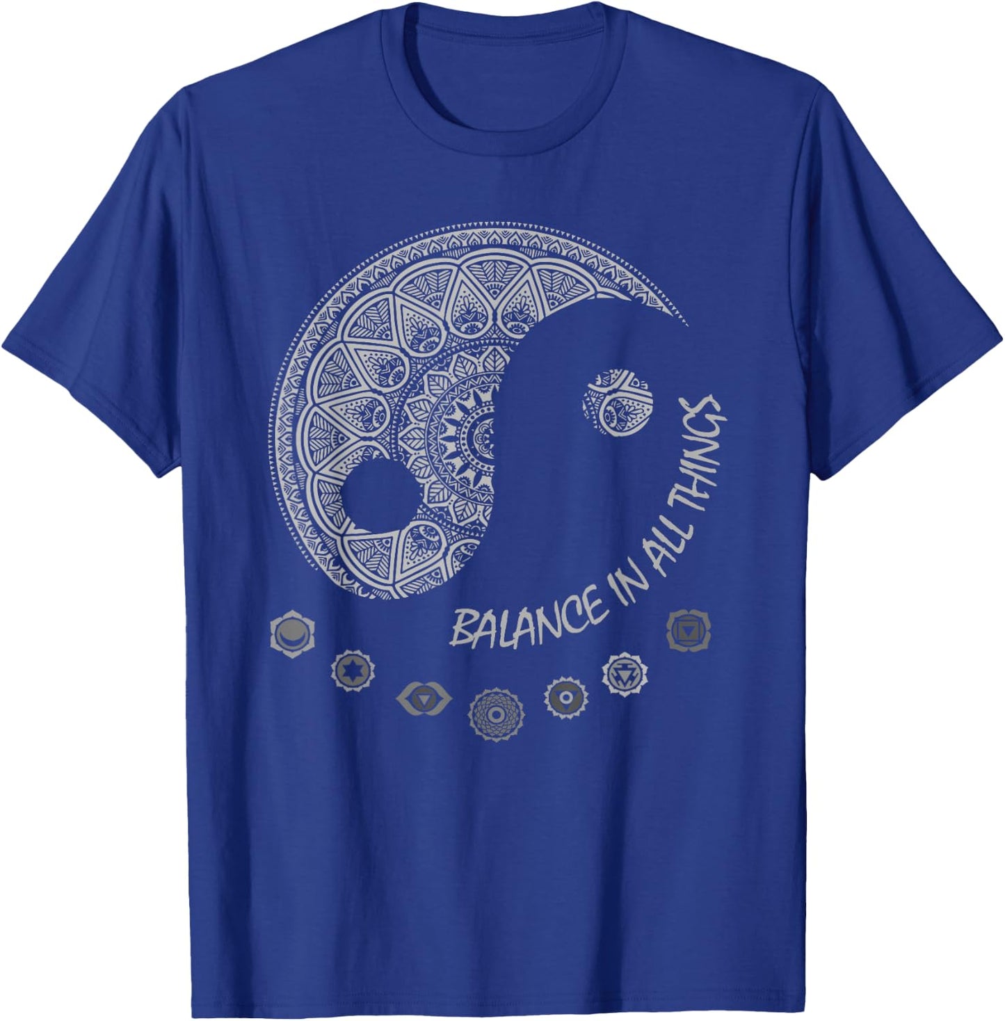 Ying Yang Chakra Spirit Spiritual Balance Mind T-Shirt - T-Shirt | Royal