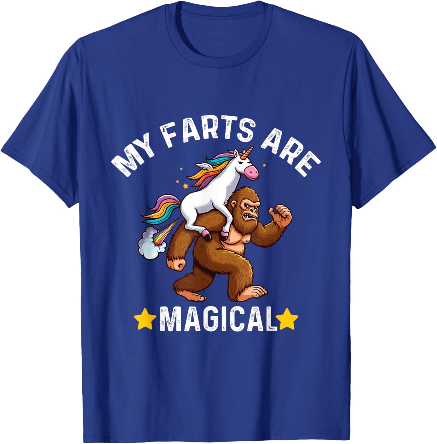 My Farts Are Magical Funny farting Unicorn T-Shirt - T-Shirt | Royal