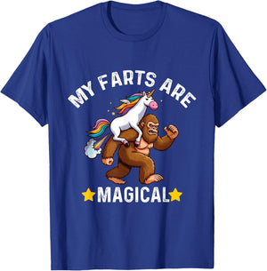 My Farts Are Magical Funny farting Unicorn T-Shirt - T-Shirt | Royal