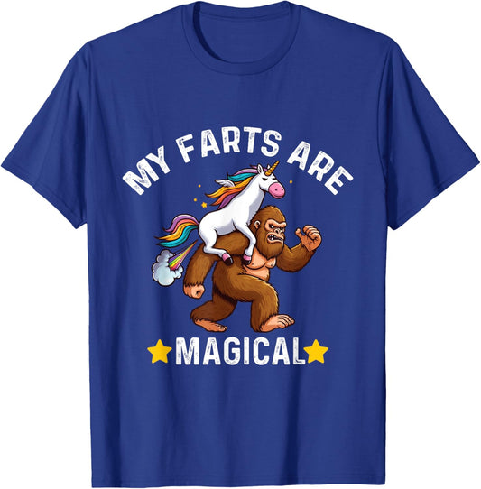 My Farts Are Magical Funny farting Unicorn T-Shirt - T-Shirt | Royal