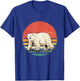 Vintage Polar Bear Retro Arctic Animal Bear Lover T-Shirt - T-Shirt | Royal