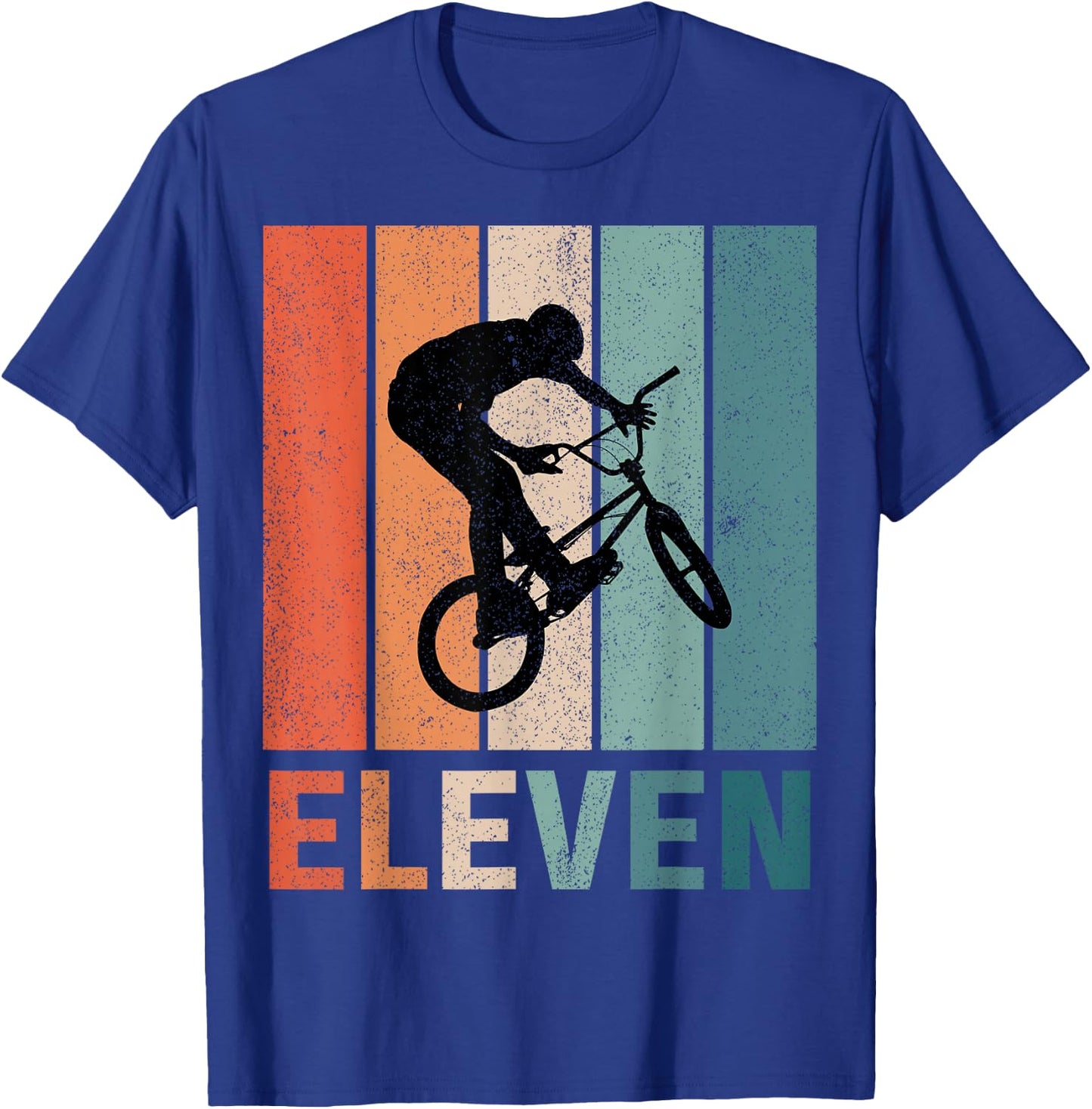 11th Birthday Retro BMX Bicycle Bike Boys Kids 11 Years Old T-Shirt - T-Shirt | Royal