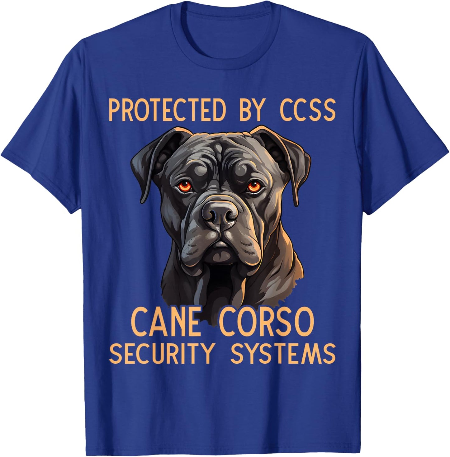 Black Corso Italiano Owner Plush Collar Dog Cane Corso T-Shirt - T-Shirt | Royal