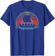 Viking Ship Retro Vintage 80s Style Gift T-Shirt - T-Shirt | Royal