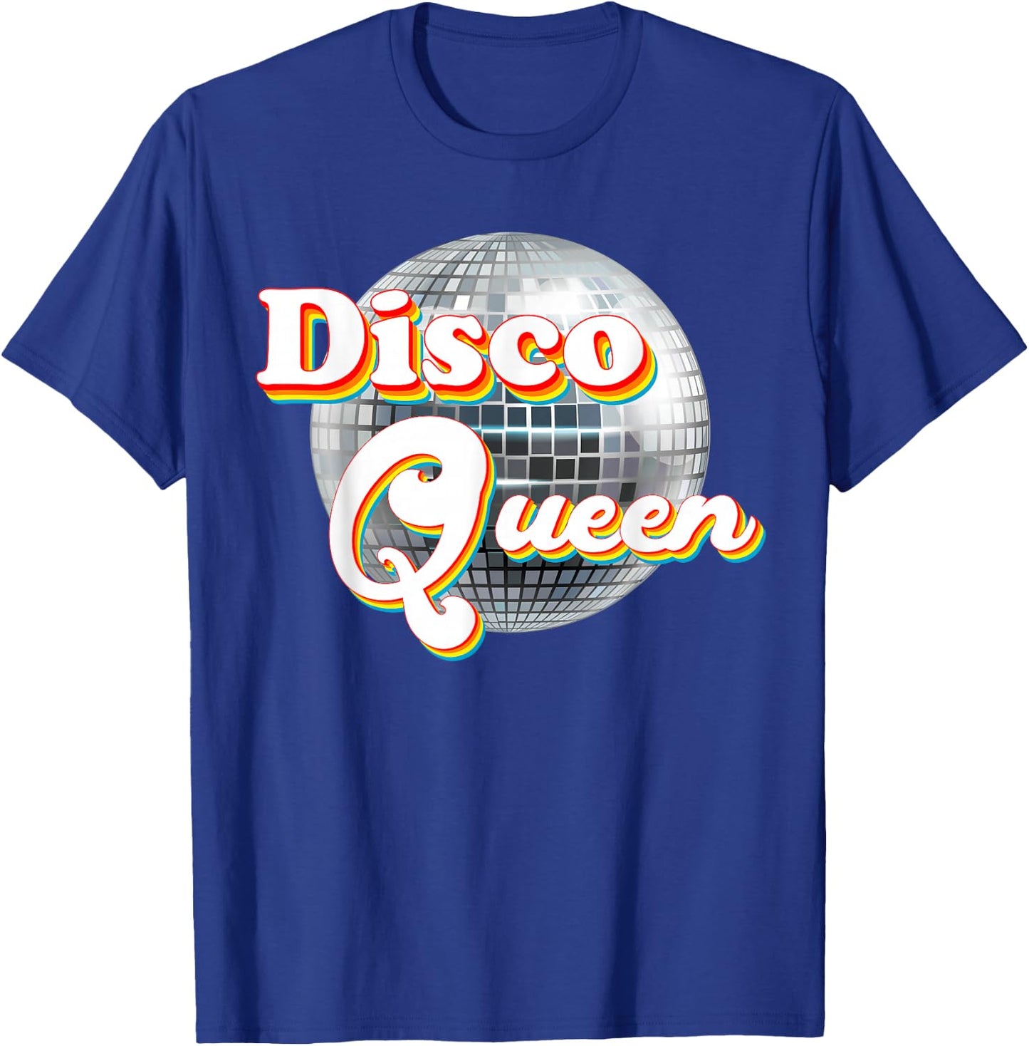 Disco Queen - 70's Disco Themed Vintage Seventies Costume T-Shirt - T-Shirt | Royal