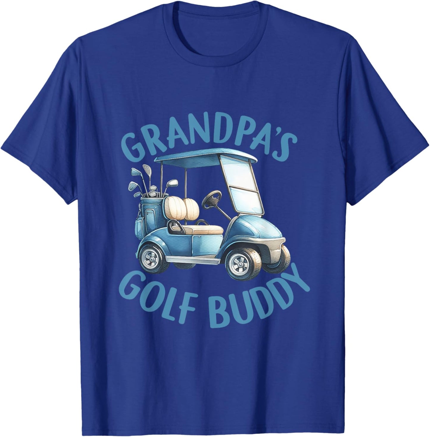 Grandpa's Gold Buddy Birthday Boy Golf Themed Matching Party T-Shirt - T-Shirt | Royal
