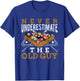 Never Underestimate The Old Guy Retro Pool Billiards Grandpa T-Shirt - T-Shirt | Royal