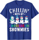Chillin With My Kindergarten Snowmies Funny Xmas Snowman T-Shirt - T-Shirt | Royal