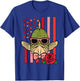 Valentines Day Fish US Flag Patriot Fisherman Men Women Kids T-Shirt - T-Shirt | Royal