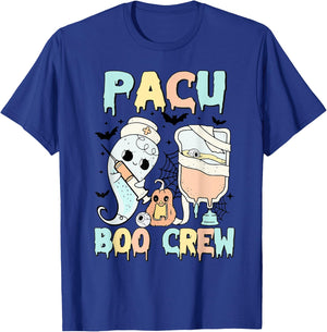 PACU Boo Crew Stethoscope PACU Nurse Halloween Costume T-Shirt - T-Shirt | Royal