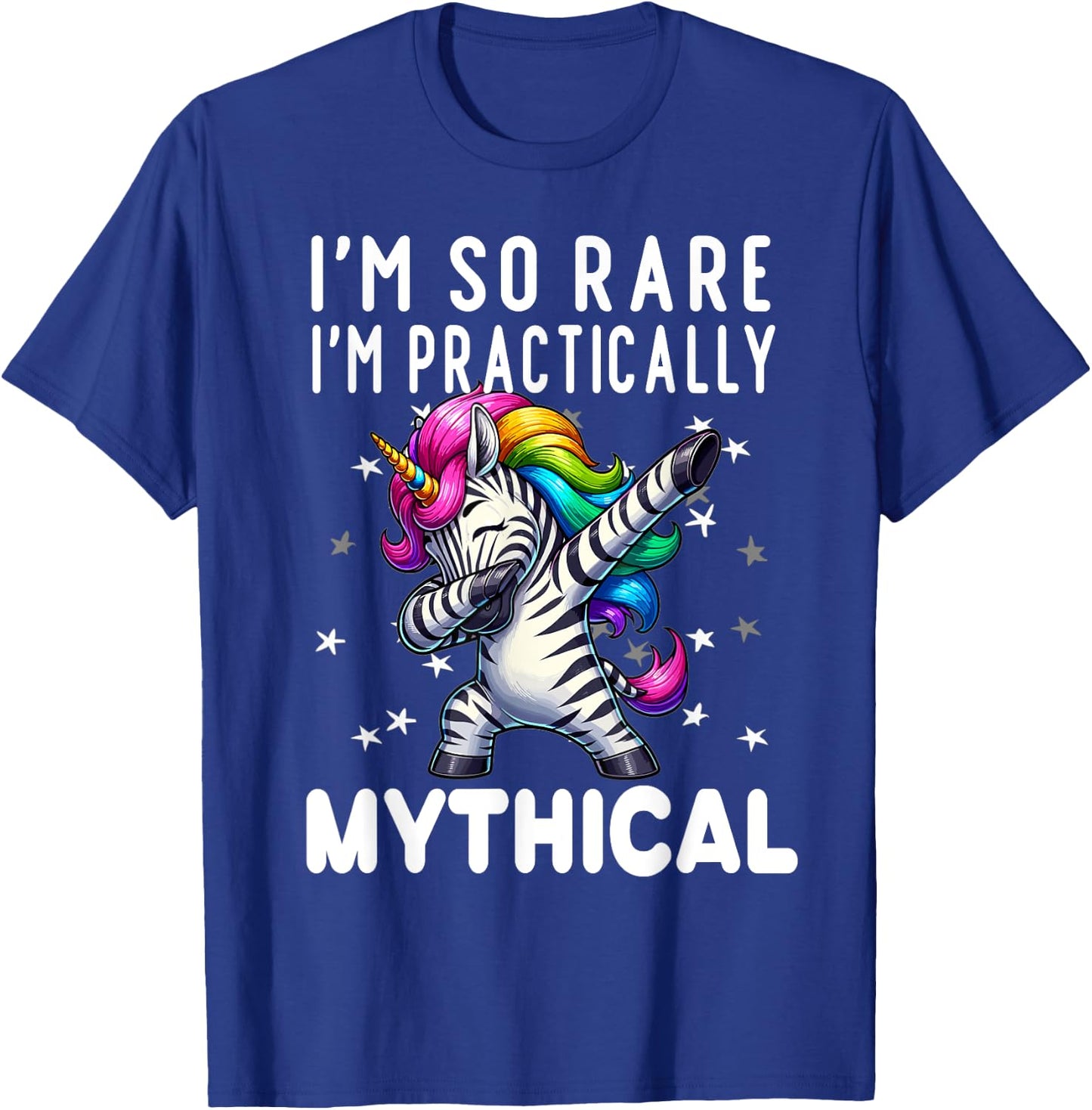 EDS Warrior Zebra Ribbon Awareness Ehlers Danlos Syndrome T-Shirt - T-Shirt | Royal