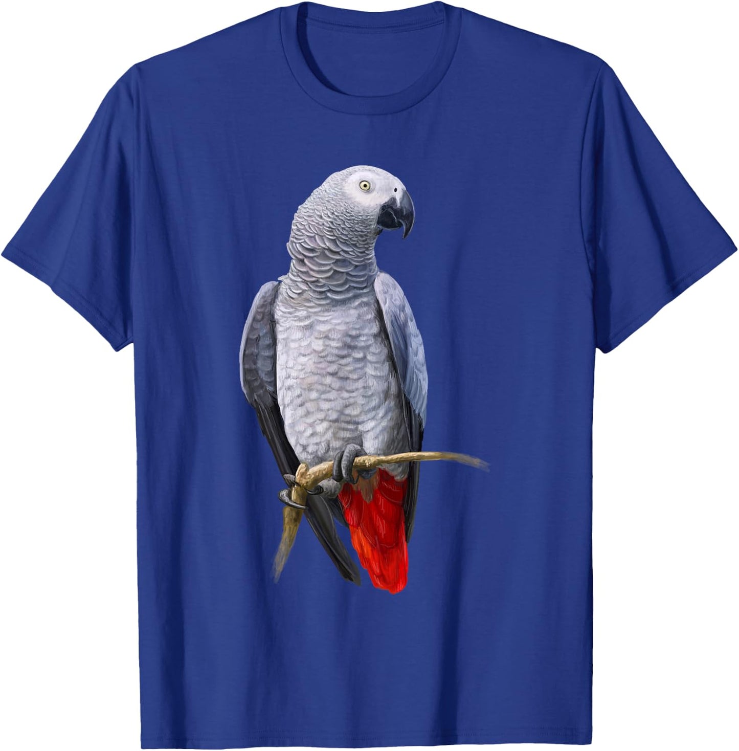 Beautiful African Grey Parrot T-Shirt - T-Shirt | Royal