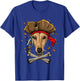 Greyhound Pirate Dog Halloween Jolly Roger T-Shirt - T-Shirt | Royal