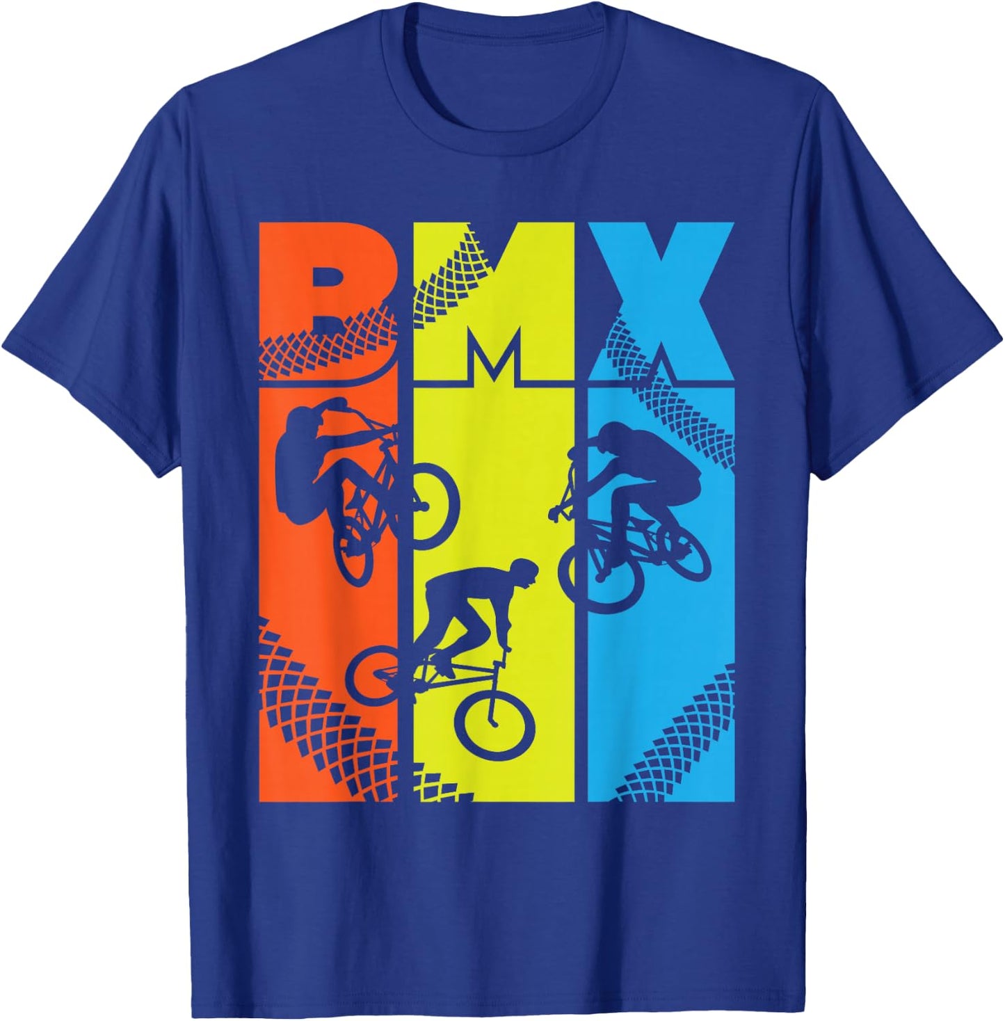 Vintage Retro BMX - Funny BMX Rider Bicycle Motocross T-Shirt - T-Shirt | Royal