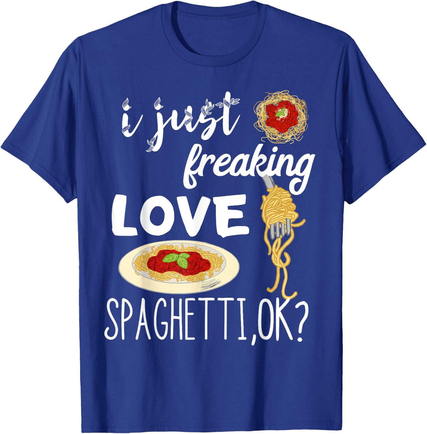 Italian Spaghetti Italian Pasta Noodle Love Chef T-Shirt - T-Shirt | Royal
