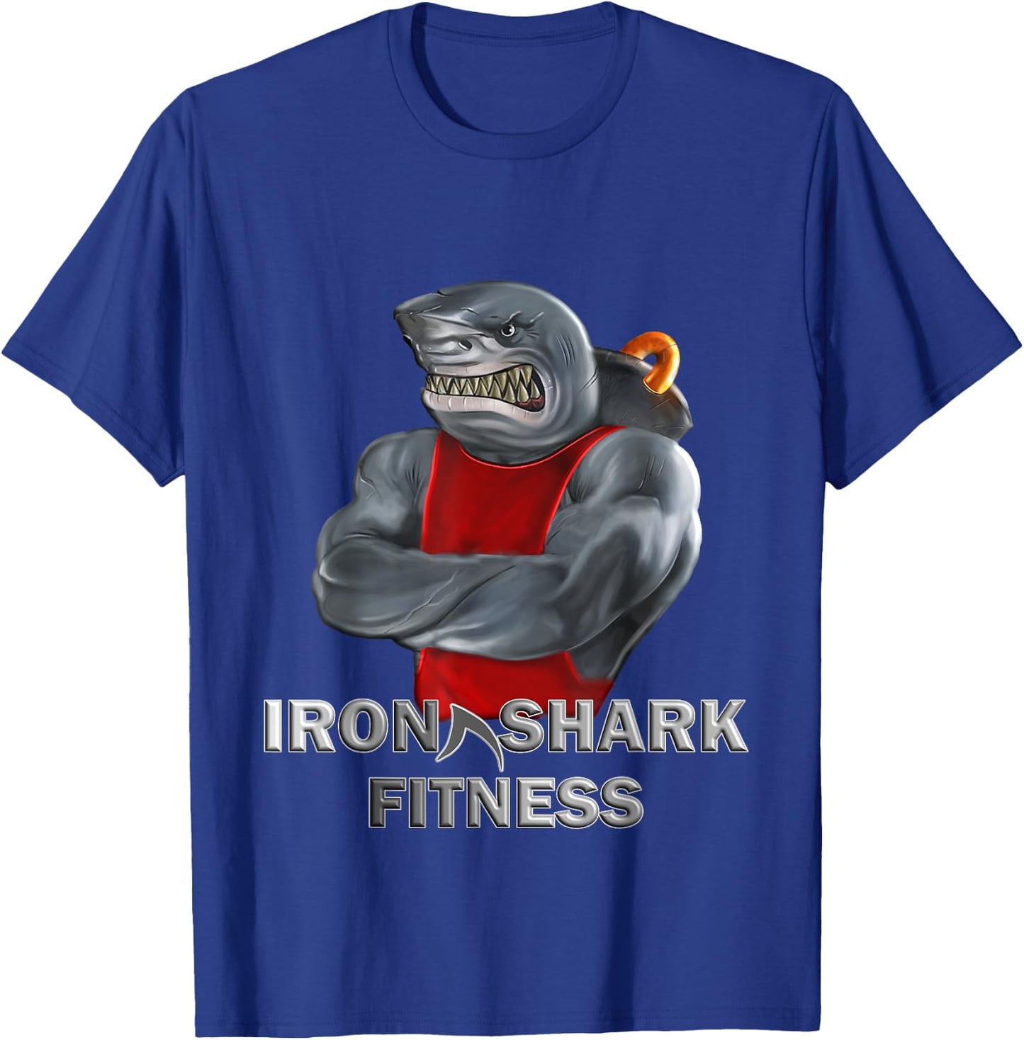 Iron Shark Fitness GYM Bodybuilding Kraft Training T-Shirt - T-Shirt | Royal
