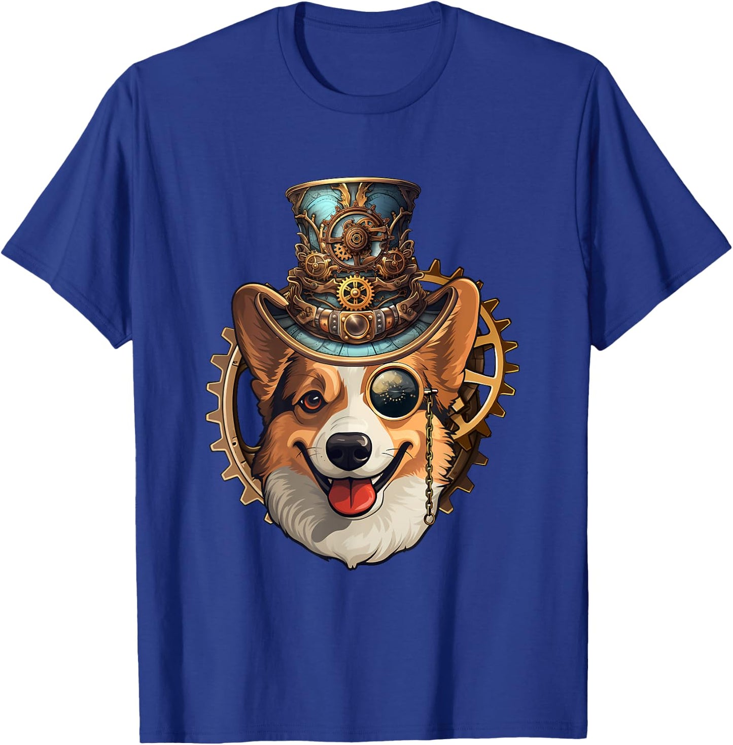 Victorian Steampunk Corgi, Funny Corgi T-Shirt - T-Shirt | Royal