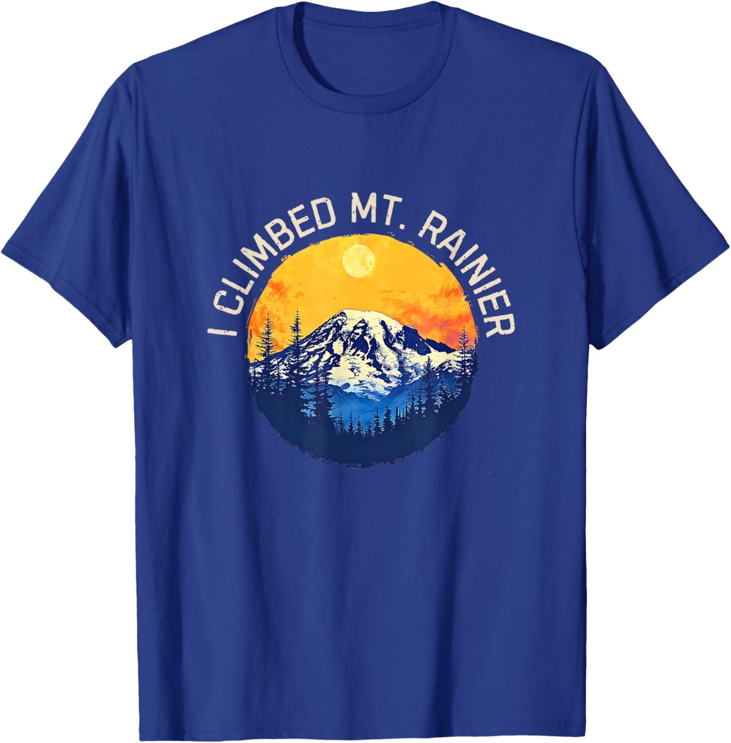 Mount Rainier Souvenir / Mt. Rainier T-Shirt - T-Shirt | Royal
