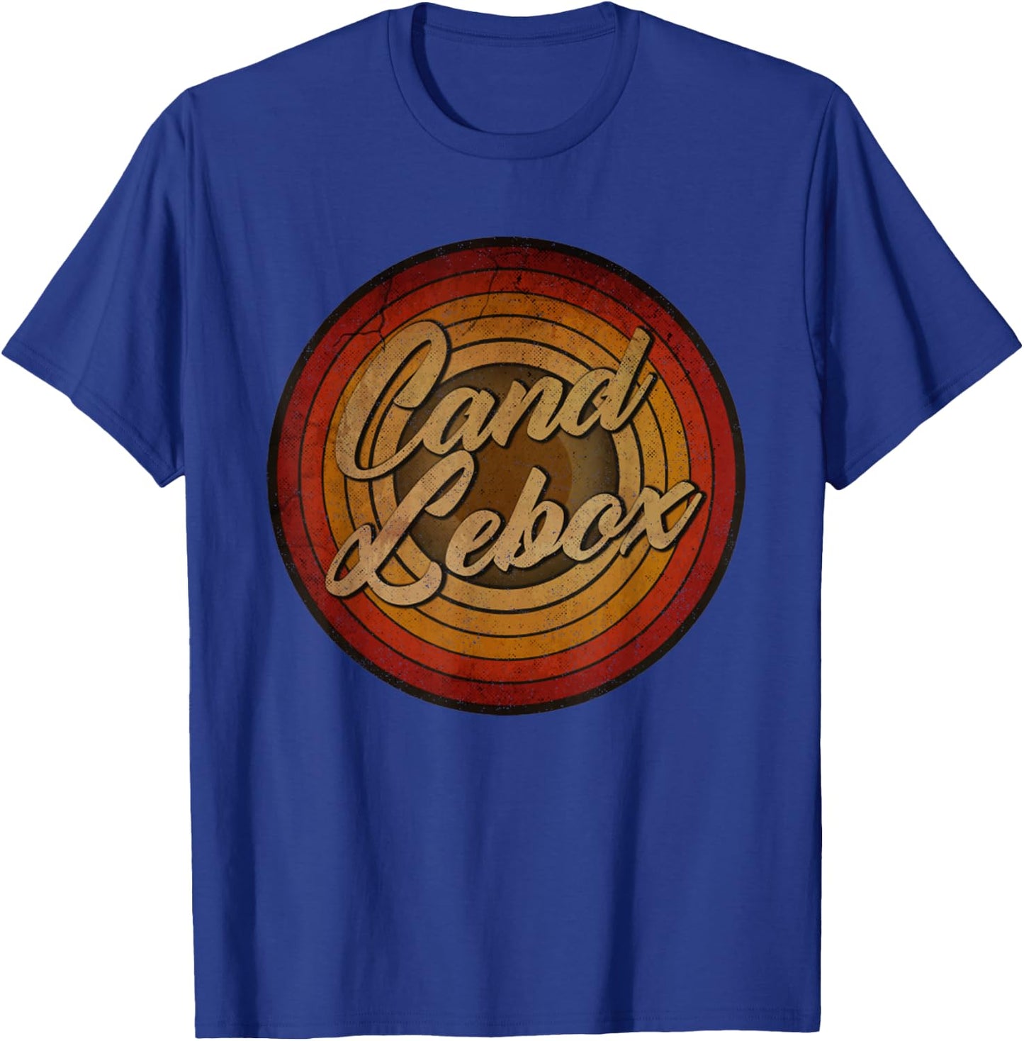 Circle Retro Faded Candle-box Musician Vintage Cassette Rock T-Shirt - T-Shirt | Royal