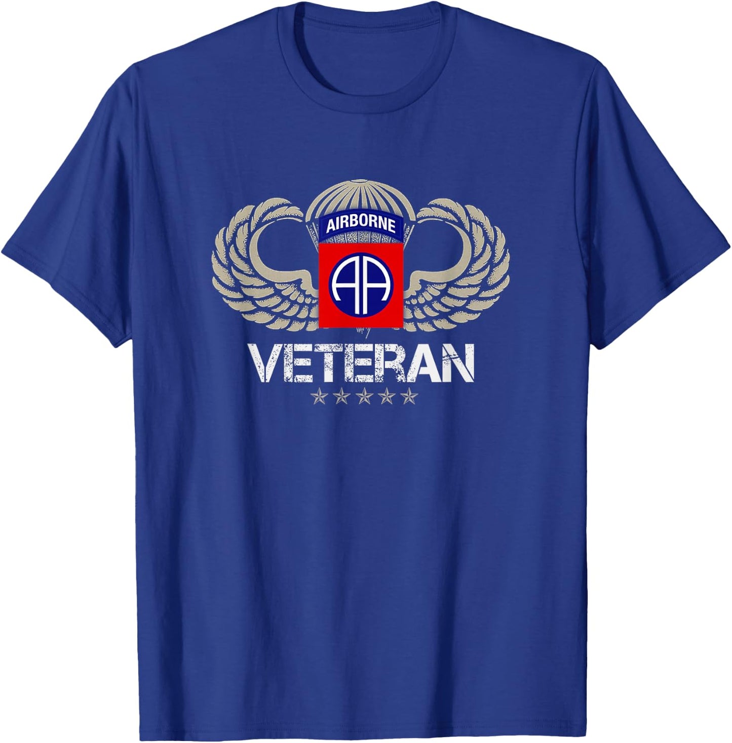 82nd Airborne Paratrooper Veteran Veterans Day T-Shirt - T-Shirt | Royal