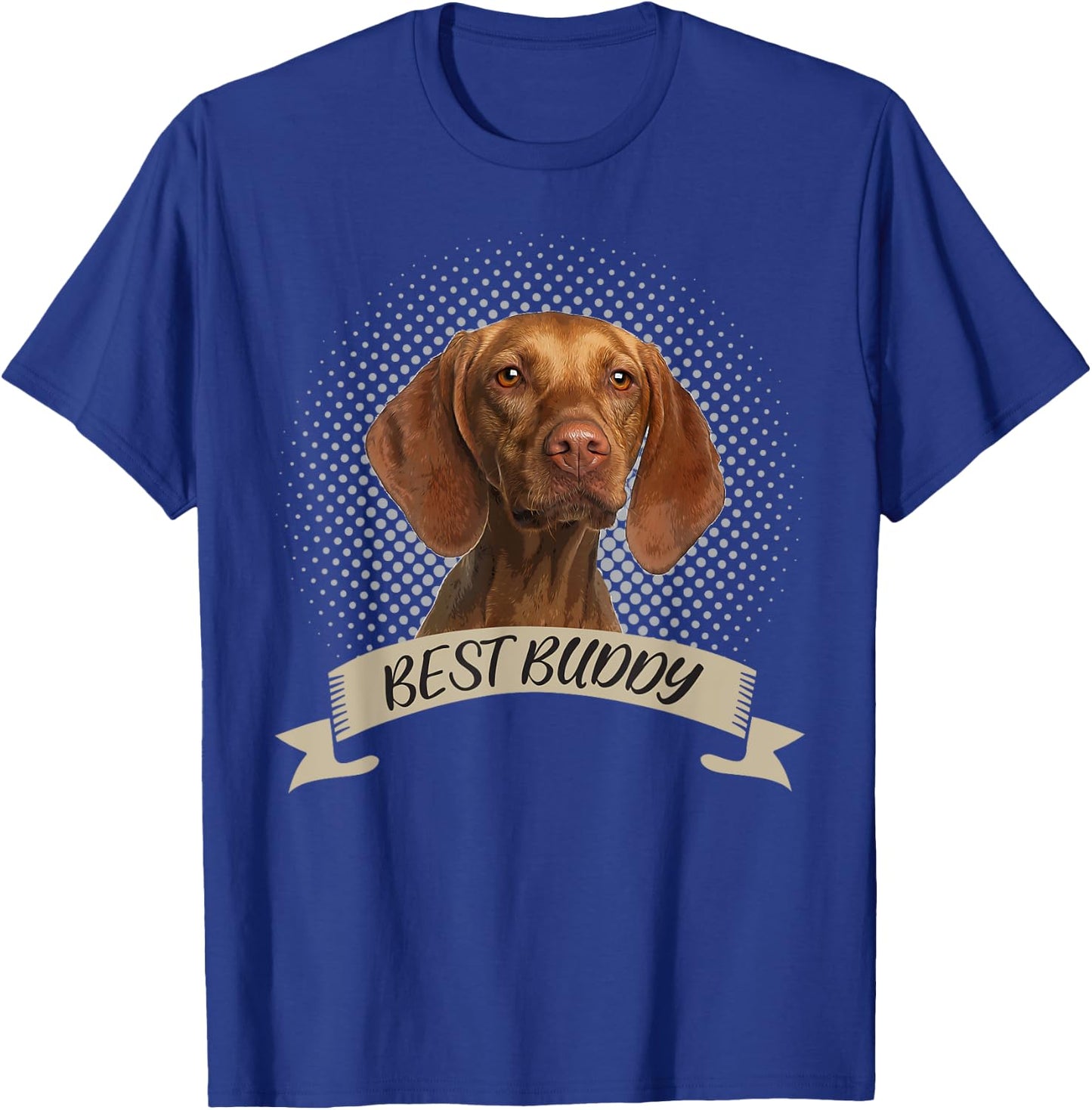 Short Haired Hungarian Magyar Vizsla Best Buddy Portrait T-Shirt - T-Shirt | Royal
