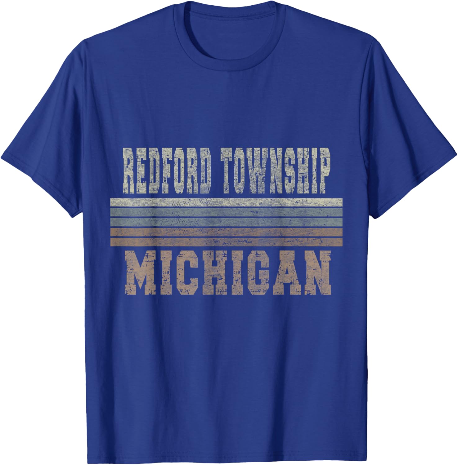 Retro Redford Township Michigan T-Shirt - T-Shirt | Royal
