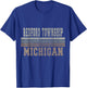 Retro Redford Township Michigan T-Shirt - T-Shirt | Royal