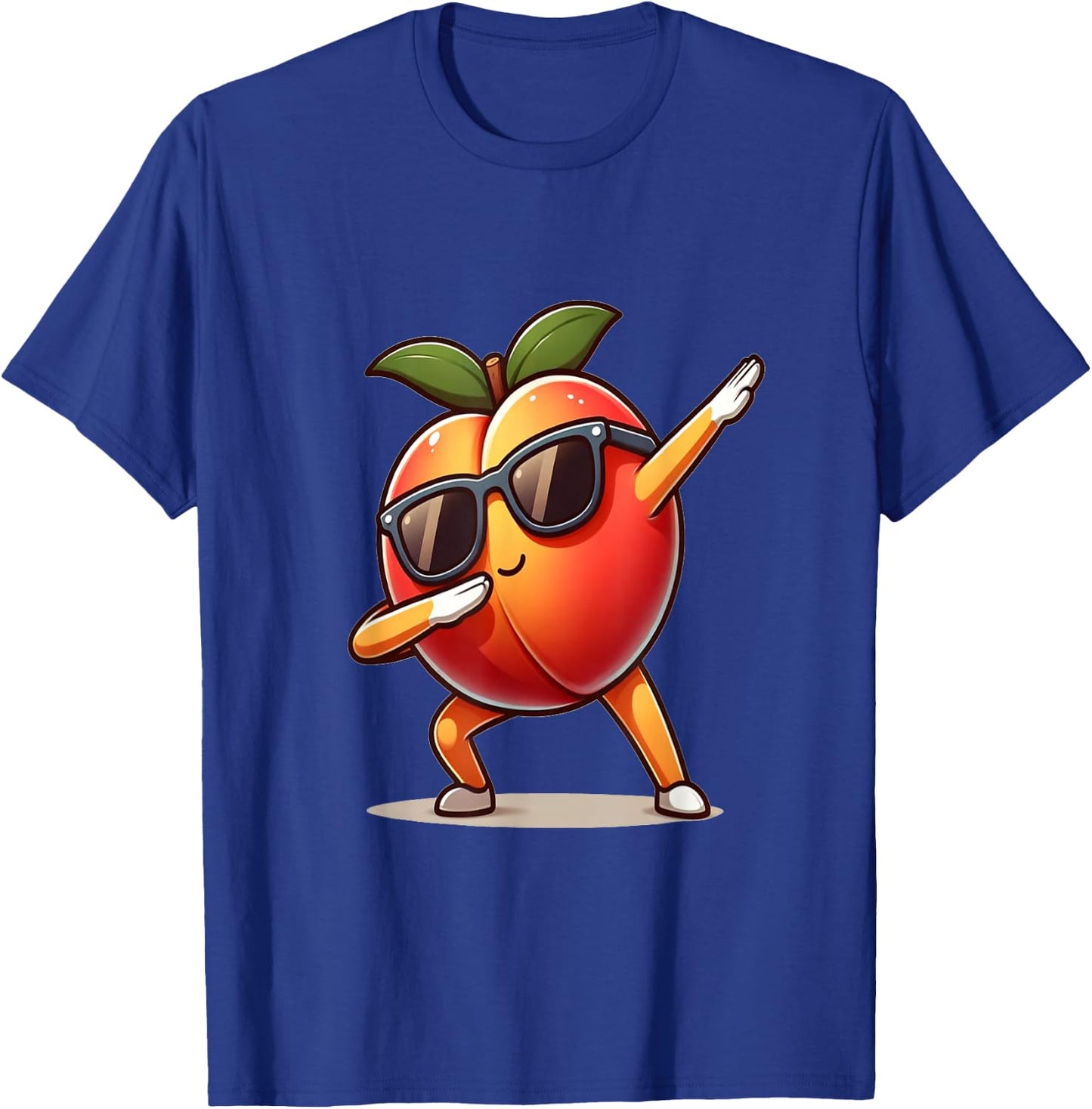 Dab Peach Dancing Dabbing Peach Fruit T-Shirt - T-Shirt | Royal