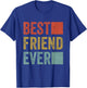 Vintage Retro Best Friends Best Friend Ever BFF Friends T-Shirt - T-Shirt | Royal