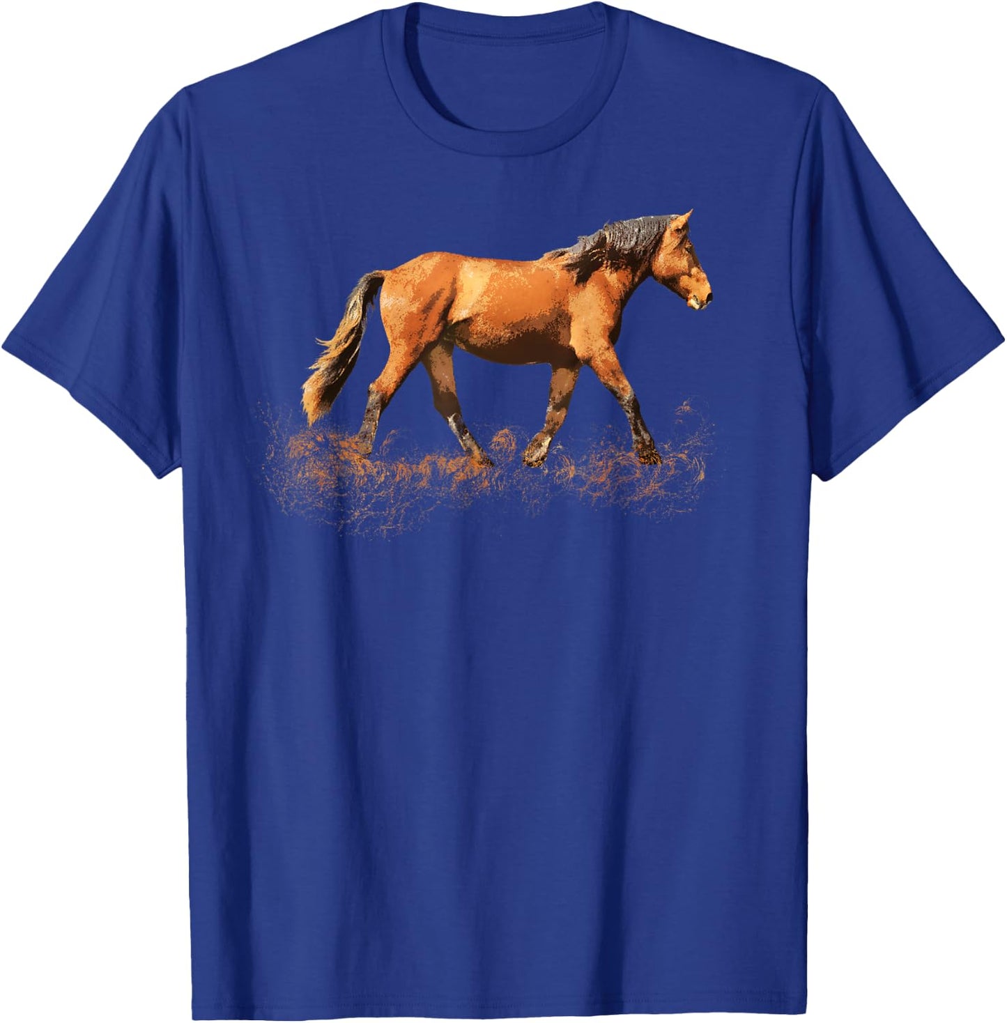 Horse lover man woman girl loves horses - gift rider riding T-Shirt - T-Shirt | Royal