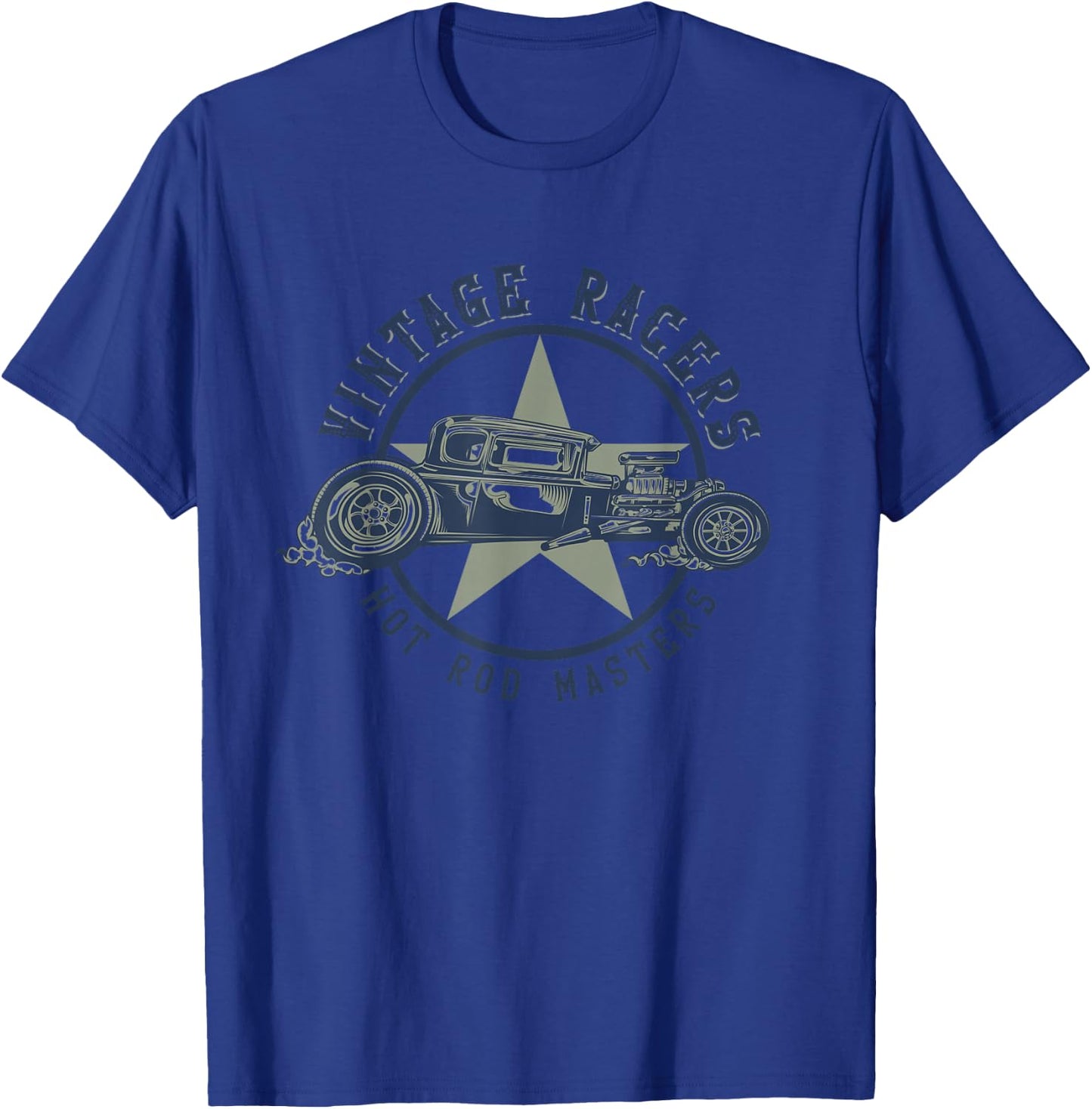 Hot Rod Vintage Racers Hotrod Masters Classic Oldschool Cars T-Shirt - T-Shirt | Royal