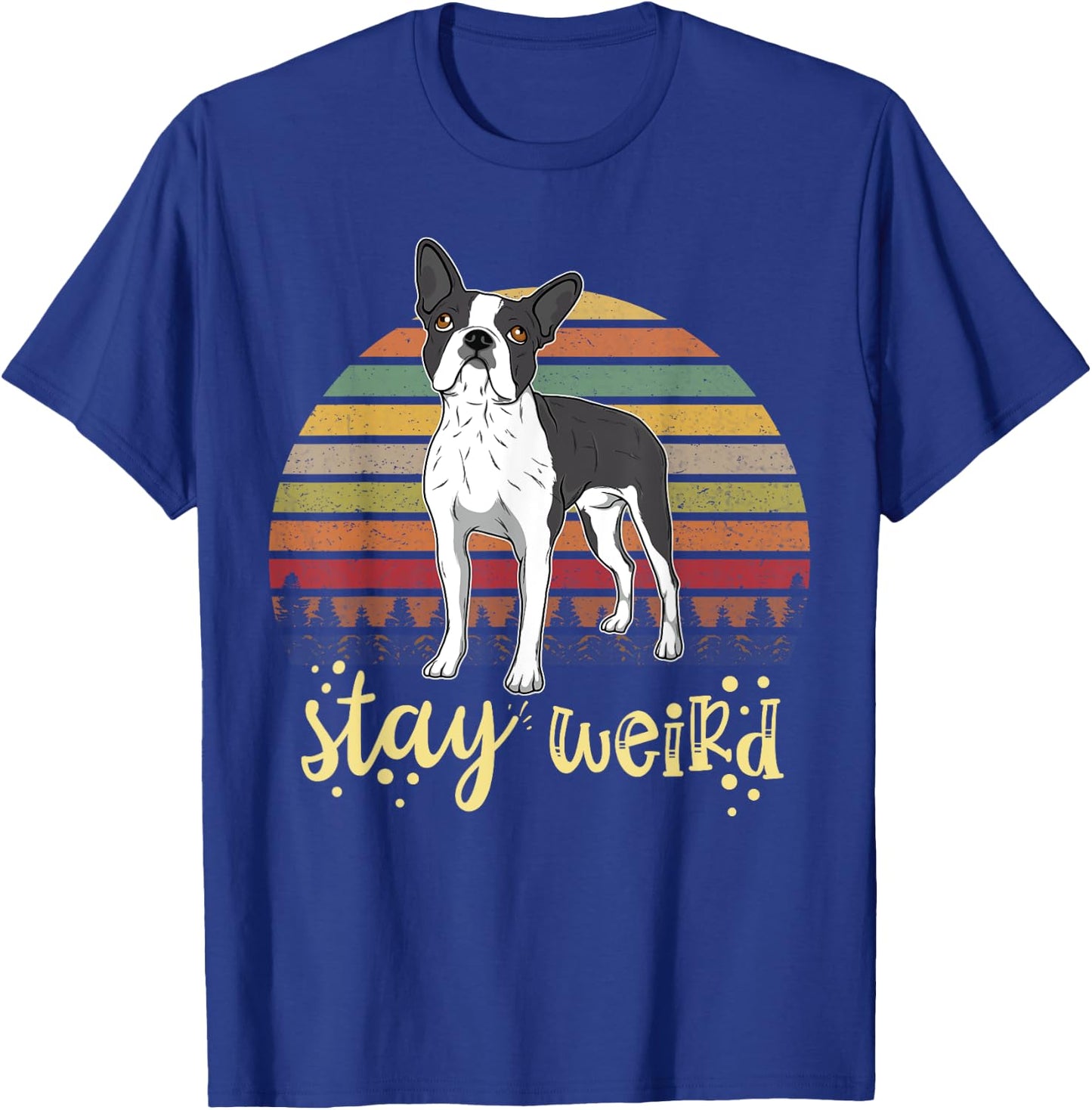 Boston Terrier Boston-Bulldog T-Shirt - T-Shirt | Royal