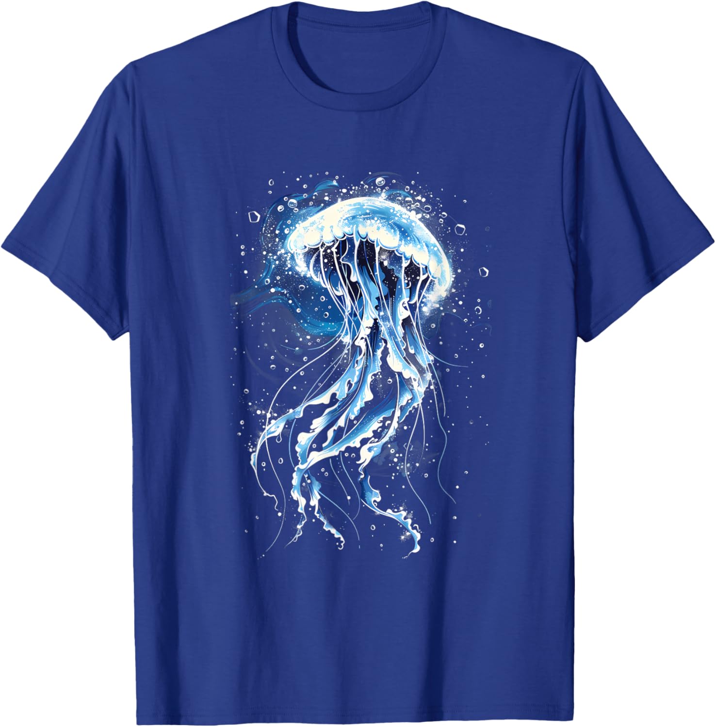 Jellyfish Sea Ocean Animal Lover Marine Mammal Artwork T-Shirt - T-Shirt | Royal