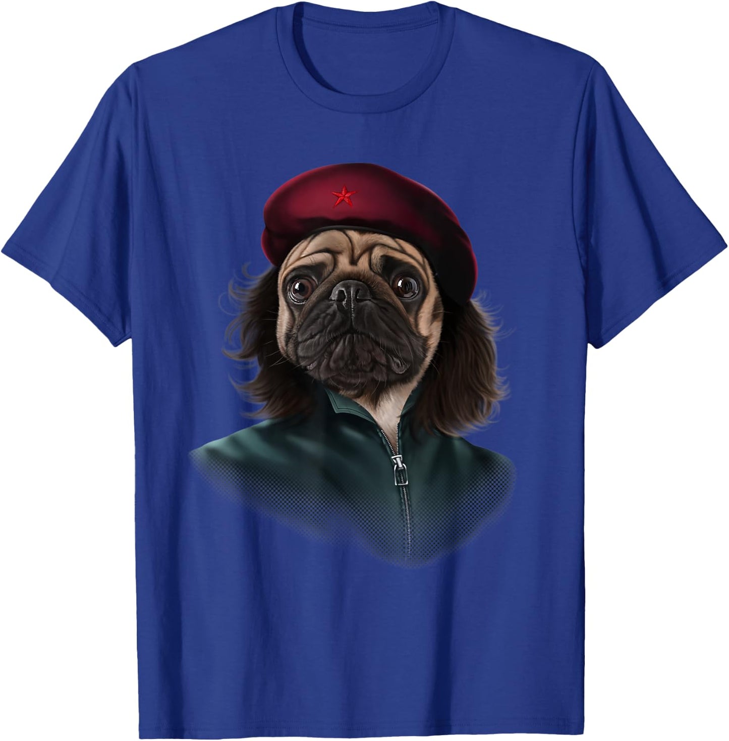Pug Dog Impersonated Che Guevara Men Women Kids T-Shirt - T-Shirt | Royal